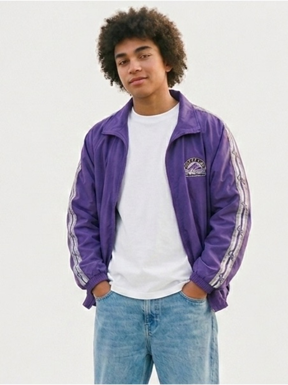 VINTAGE 90s Colorado Rockies Windbreaker - Unisex Size M
